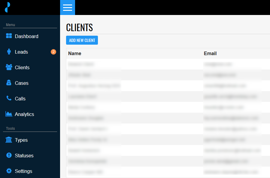 Lawyer Client and Case Preview
